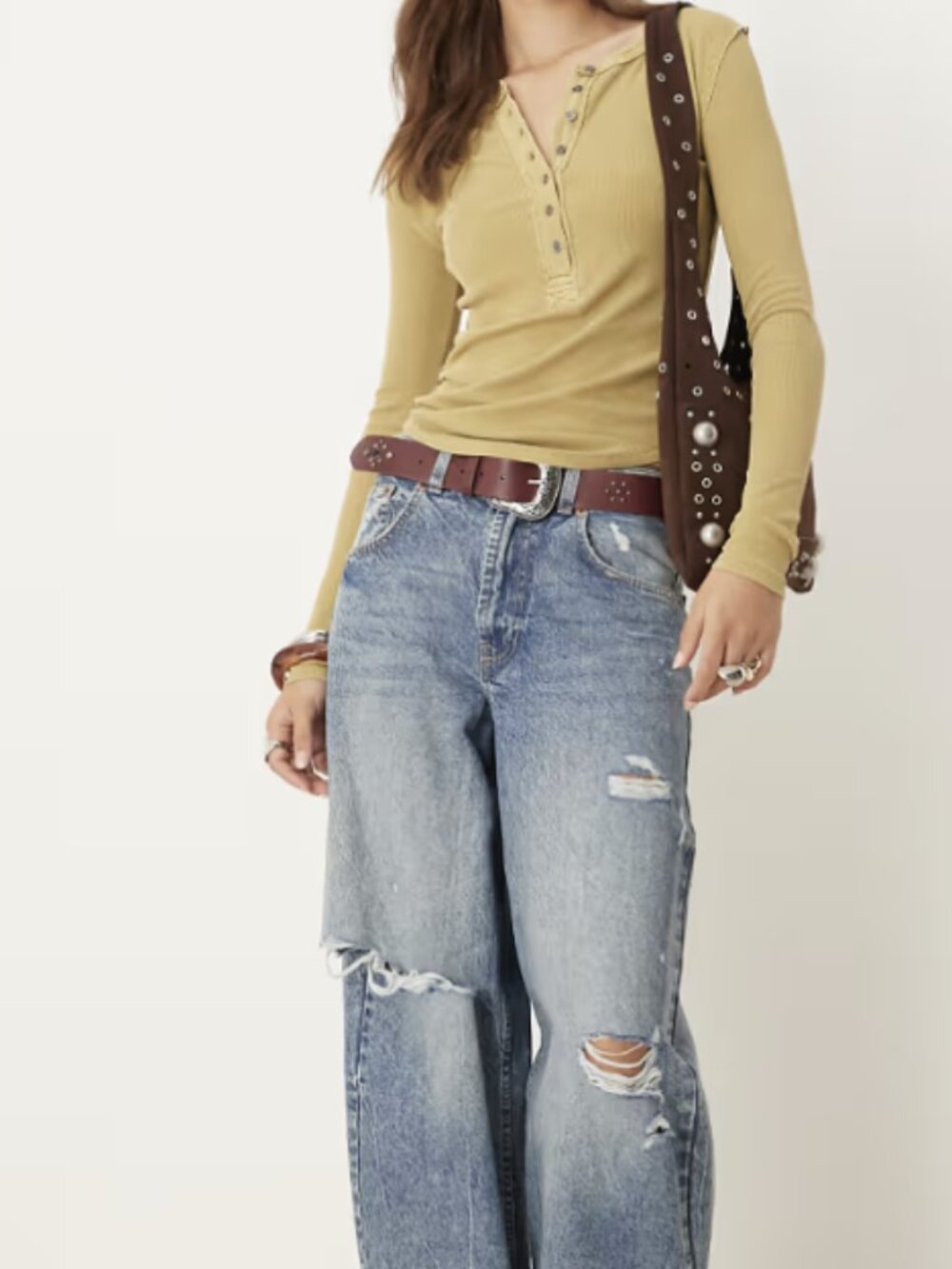 NWOT Free People Jamie Henley - color "Dried Tobacco" - Size Small